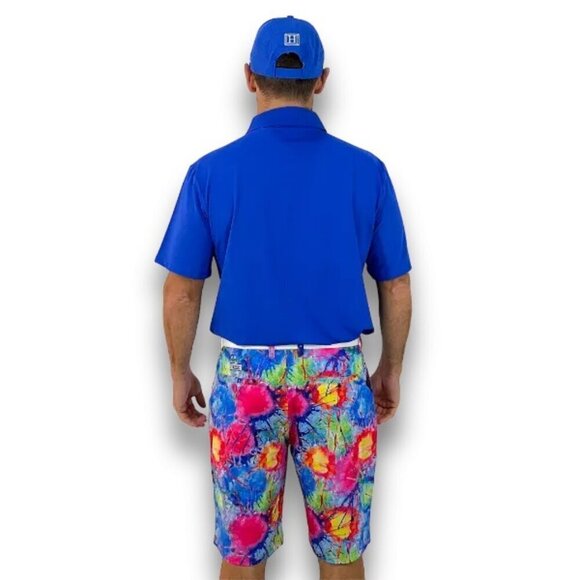 Hreski Men's Golf Shorts Size 40 Flex Waist Stretch Dry-FIT Psychedelic Gorpcore - Picture 9 of 9